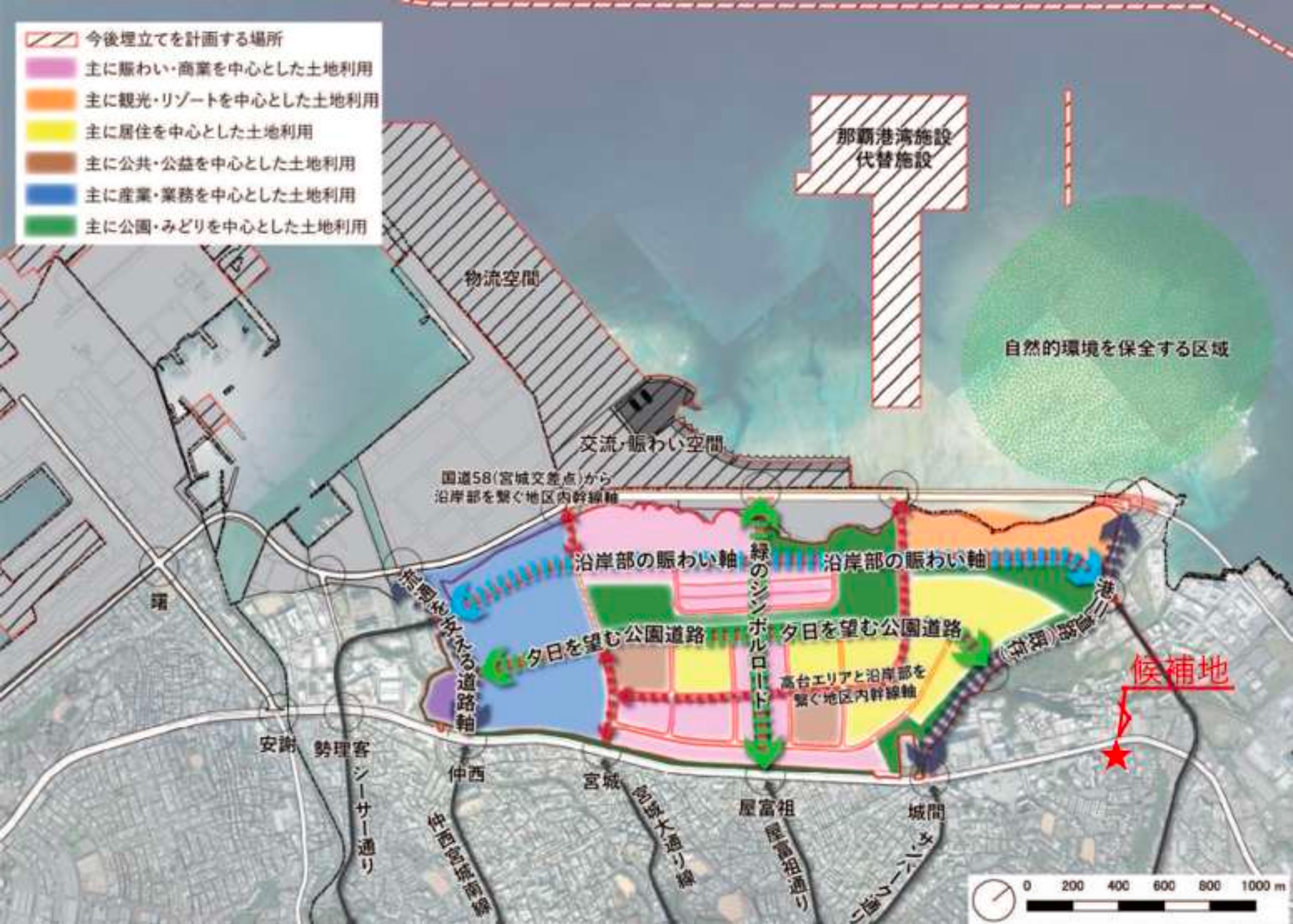 西海岸エリア 土地利用計画図